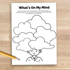 Thought Tracker, Activity Therapy, Feelings Activity, Feelings Activities, Social Emotional Activities, Emotional Expression, Activity Worksheet, Counseling Activities, Child Therapy