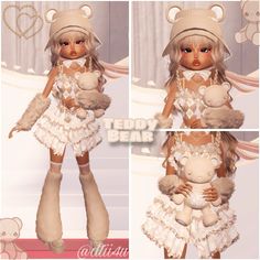 #dresstoimpress #outfits #inspofashion #fashion #roblox Di Teddy Bear Theme, Lion Dress To Impress, Dti Theme Teddy Bear, Teddy Bear Dti Outfit, Teddy Bear Dress To Impress Outfit, Dti Outfits Layering, Dti Cozy Outfit Ideas, Softie Dti Outfits