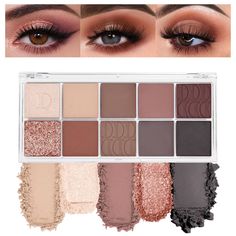 PRICES MAY VARY. ❤ Eyeshadow palette has a variety of bright colors for you to choose from, you can easily mix and match colors, reasonable color matching, and eyeshadows with high pigmentation will make your eye makeup look more lustrous. ❤ Blendable powder eyeshadow,contains a unique soft powder that blends smoothly and evenly on the eye area for a soft and natural finish, allowing you to maintain stunning eye makeup all day long without falling off. ❤ Featuring a range of warm and cool shades Colorful Eyeshadow Palette, Makeup Beginner, Neutral Eyes, Palette Makeup, Makeup Beginners, Match Colors, Pigment Eyeshadow, Stunning Eyes, Daily Makeup