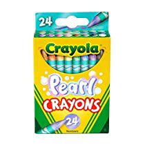 a box of 24 crayons with the words pearl crayons on it