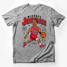 Michael Jordan Inspired Basketball Legend Graphic T-Shirt, Sports Fan Red Tee Male T-Shirt Custom graphic T-Shirt.Customize your color Athletic Heather Fan Apparel T-shirt, Red Hip Hop T-shirt With Short Sleeves, Athletic Heather T-shirt For Sports Season, Athletic Heather Fan Merchandise T-shirt, Athletic Heather T-shirt For Sports Season Fan Merchandise, Athletic Heather Fan Apparel T-shirt For Sports Season, Red Sublimation Design T-shirt With Team Spirit Graphic, Red Team Spirit Sublimation T-shirt With Graphic Print, Athletic Heather T-shirt With Logo For Sports Season