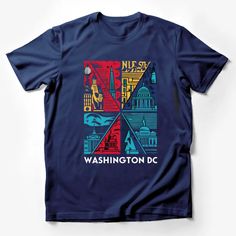 Washington DC Landmarks Graphic T-Shirt, Colorful City Icons Unisex Tee, Travel Souvenir Shirt Male T-Shirt Custom graphic T-Shirt.Customize your color Fan Merchandise Graphic Design Short Sleeve Shirt, Fan Apparel Graphic T-shirt With Short Sleeves, Graphic Design Fan Apparel T-shirt With Short Sleeves, Multicolor Graphic Design Short Sleeve T-shirt, Multicolor Pre-shrunk Short Sleeve Shirt, Multicolor Graphic Design T-shirt With Short Sleeves, Pre-shrunk Multicolor Short Sleeve Shirt, Multicolor Graphic T-shirt With Short Sleeves, Multicolor Fan Merchandise Top With Front Print