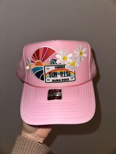 Custom trucker hat Vintage Curved Bill Trucker Hat For Summer, Spring Beach Trucker Hat, 5-panel, Pink Trucker Hat With Curved Bill For Outdoor, Spring Beach Snapback Hat, 5-panel, Retro Trucker Hat With Curved Brim For Spring, Retro Curved Brim Trucker Hat For Spring, Spring Trucker Hat With Curved Brim, Pink 5-panel Trucker Hat For Spring, Spring Trucker Hat With Curved Bill