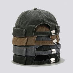 Docker Hat, Sailor Cap, Brimless Hat, Retro Hats, Cotton Beanie, Elegant Hats, Unique Hats, Leather Hats, Mens Streetwear