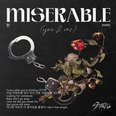 a magazine cover with flowers and handcuffs on it