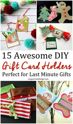 15 awesome diy gift card holders perfect for last minute gifts that are easy to make