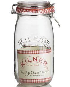 kilnner clip top glass storage jar