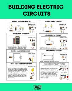 an electric circuit diagram with instructions on how to wire it and what to use it