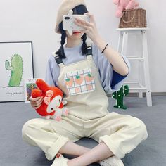 Fashion Strawberry Overalls/Trousers PN3490 ●Size: S: length 89 cm, waist 86 cm,hipline 102 cm M: length 90 cm, waist 88 cm,hipline 104 cm L: length 91 cm, waist 90 cm,hipline 106 cm XL: length 92 cm, waist 92 cm,hipline 108 cm (Please allow 1-3cm differs due to manual measurement.As different computers display colors differently,the color of the actual may vary slightly from the above images.Thanks for your understanding.) ●Material: cotton ●About Shipping: We attach great importance to the orders of each customer and parcel delivery. 1.Processing time: 2-3 business days. 2.Shipping time: 10-15 business days to US, please allow 3-4 weeks shipping to other country.(Shipping times can be affected by variable customs clearance times or public holidays.) Casual Overalls With Side Pockets, Trendy Cotton Overalls, Casual Fitted Overalls, Casual Fitted Overall Pants, Beige Overall Bottoms With Pockets, Trendy Overall Pants With Pockets, Casual Workwear Overalls, Trendy White Overalls, Trendy White Overall Bottoms