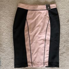 Gorgeous Pencil Skirt, With Black Cut Details That Gives You A Wonderful Shape! Color Is Blush Pink And Black. Pink Stretch Knee-length Pencil Skirt, Pink Midi Pencil Skirt For Night Out, High Waist Pink Pencil Skirt For Night Out, Pink High Waist Skirt For Workwear, Pink High Waist Skirt For Work, High Waist Pink Skirt For Work, Office Pencil Skirt In Pink, Pink High Waist Lined Pencil Skirt, Pink Pencil Skirt For Office