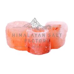 two pieces of himalayan salt sitting on top of each other