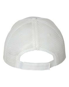 Sandwich Trucker Cap - WHITE/ WHITE - ONE SIZE | Valucap Sandwich Trucker Cap in White/White | Mesh White Adjustable Dad Hat With Curved Bill, White Adjustable Trucker Hat With Visor, Adjustable White Dad Hat With Curved Bill, Adjustable White Trucker Hat With Visor, White Snapback Dad Hat One Size, White Adjustable Dad Hat With Curved Brim, White Casual Snapback Hat With Curved Visor, Casual White Snapback Hat With Curved Visor, White Snapback Hat With Curved Brim