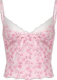 Lace Tops With Spaghetti Straps And Floral Print, Lace Spaghetti Strap Top With Floral Print, Cute Floral Print Camisole With Spaghetti Straps, Fitted Pink Lace Tank Top, Trendy Pink Lace Tops, Cute Fitted Floral Print Camisole, Cute Fitted Camisole With Floral Print, Cute Sleeveless Lace Top, Trendy Lace Camisole