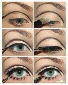 step by step instructions on how to do winged eyeliners