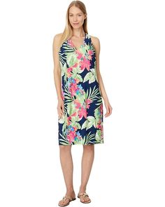 Women's Tommy Bahama Enchanted Bay Short Dress | Zappos.com V-neck Tropical Print Beach Dress, Tropical V-neck Printed Dress, Tropical Printed V-neck Dress, Dresses Sundresses, Running Jacket, Brand Sale, Navy Women, Tropical Print, Tommy Bahama