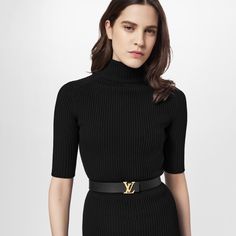 LOUIS VUITTON® - Lv Initiales 30mm Reversible Belt - Black Lv Reversible Belt Outfit, Luxury Belts Women Outfit, Lv Belt Outfit, Louis Vuitton Belt Outfit Women, Designer Belt Outfit, Lv Belt Women, Lv Belt Women Outfit, Louis Vuitton Belt Outfit, Belt Outfits For Women