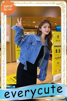 All Match Denim Jacket Women Patchwork Loose Causal Short Jacket Korean Student Coats Fashion Design Blue Lady Outwear New Casual Blue Patchwork Denim Jacket, Casual Blue Denim Jacket With Patchwork, Trendy Patchwork Long Sleeve Denim Jacket, Trendy Long Sleeve Patchwork Denim Jacket, Spring Patchwork Denim Jacket With Long Sleeves, Spring Patchwork Long Sleeve Denim Jacket, Blue Patchwork Denim Jacket With Long Sleeves, Blue Patchwork Long Sleeve Denim Jacket, Blue Long Sleeve Patchwork Denim Jacket