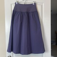 Athleta Poplin Performance A-Line Midi Skirt Nightfall Purple Small Brand New Without Tags. Excellent New Condition. Zippered Pockets. Dropped Waist. Ribbed Waistband. Relaxed Fit. Midi Length. Aline Midi Skirt, Women Skirts Midi, Drop Waist, Color Purple, Midi Length, Midi Skirt, Womens Skirt, A Line, Relaxed Fit