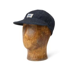 Vintage workwear–inspired cap made with indigo denim. Woven “The Long ‘R’ RRL” label at the front. Rinsed. Workwear Vintage, Denim Cap, Vintage Workwear, Cap Mens, Indigo Denim, Ralph Lauren Home, Ralph Lauren Men, Girls Shopping, Shirt Shop