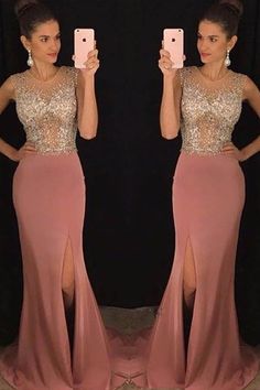 Dusty Rose Prom Dress, Rose Prom Dress, Wedding Dress Jumpsuit, Bohemian Bridesmaid Dress, Bride Dress Vintage, Crystal Prom Dress, Dresses With Beading, Silver Bridesmaid Dresses, Winter Bridesmaid Dresses