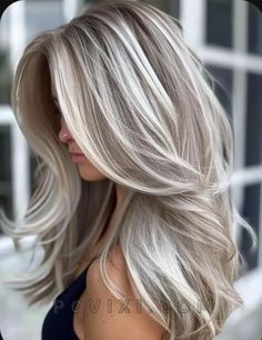 Icy Blonde Hair Color, Grey Blonde Hair, Fall Blonde Hair, Silver Blonde Hair, Icy Blonde Hair, Cool Blonde Hair, Silver Blonde, Blonde Hair Inspiration