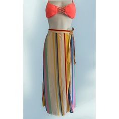 Boutique Brand. Msrp $85. Nice Soft Rayon Wrap Around Front Skirt With Elastic Rear For Comfort. Women's Size Medium. Measurements In Photos. Bohemian Multicolor Bottoms For Vacation, Multicolor Summer Beach Cover-up Bottoms, Bohemian Skirt For Spring Beach Party, Beach Long Skirt With Tie Waist, Fitted Maxi Skirt For Beach In Summer, Multicolor Bohemian Bottoms For Beach Party, Bohemian Multicolor Bottoms For Beach Party, Red Maxi Skirt For Summer Beach, Red Maxi Skirt For Summer Beach Outing