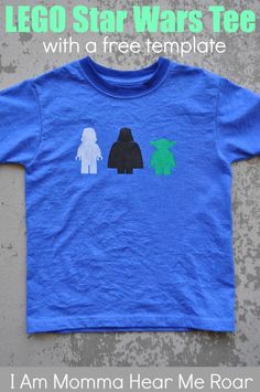 a lego star wars tee with a free template