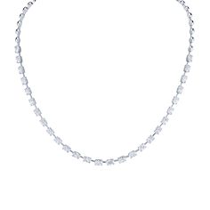 18k White Gold Necklace total carat weight 6.77 Luxury Platinum Jewelry With Baguette Diamonds, Luxury White Gold Diamond Necklace With Baguette Diamonds, Luxury Platinum Bridal Necklace With Single Cut Diamonds, Luxury Bridal Necklace In Platinum With Single Cut Diamonds, Platinum Bridal Necklace With 17 Jewels, Formal Baguette Cut Diamond White Diamond Necklace, Formal Baguette Cut Diamond White Necklace, Luxury Round Platinum Bridal Necklace, Luxury Platinum Bridal Necklace For Formal Occasions