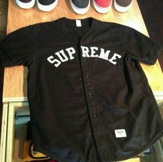 Supreme Clothing Menswear, Supreme Clothing, Street Clothes, Concept Clothing, Custom Jerseys, Tomboy Fashion, Baseball Shirts, Baseball Jersey, Baseball Jerseys