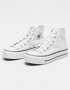 CONVERSE Chuck Taylor All Star Lift Platform Womens High Top Shoes - WHITE | Tillys Jason Dilaurentis, Cute Converse Shoes, Mode Converse, Cute Converse, Womens High Top Shoes, Shoes For School, Chuck Taylor All Star Lift, Back To School Shoes, Fest Outfits