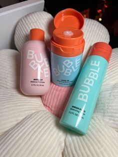 I love bubble products 🫶 Bubble Face Care, Pink Bubble Skincare, Bubble Aesthetic Skincare, Bubble Skincare Aesthetic, Bubble Brand, Preppy Products, Preppy Brands