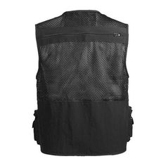 Fishing Vest Breathable Fishing Travel Mesh Vest with Zipper Pockets Summer Work Vest for Outdoor Activities Suitable for activities, such as fishing, photography, hiking, , etc. Mesh fabric keeps you and cool, great sweat absorbency and breathability. Made of polyester fabric, wear-resistant and scratch-resistant. Multiple pockets with zipper, convenient to store your fishing tackles in order. Specifications: Package Weight: 300 g / 10.6 Color: Black / Army Green / Khaki (optional) Material: Po Photography Hiking, Work Vest, Mesh Vest, Fishing Vest, Fishing Photography, Black Army, Summer Work, Green And Khaki, Mesh Fabric