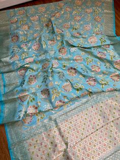 Exclusive Beautiful Indian women bridal or party wear heavy meena work Banarashi Khaddi saree with pure Georgette fabric. you can wear any weddings occasions or events  Beautiful baby blue with floral meena multi & golden color with Zari boarders  Comes with blouse piece  Falls pico done ✅  Color: baby blue with multi meena & golden Fixed price, Free Shipping only 🇺🇸 for payment Zelle,Paypal(tax include) accept only (for personal buyer) For more details please send me message Return Policy - No return, No Exchange  Before ship it to you we make sure no damage and keep proof that your package delivered safely to you  We always try to take pictures closely without Editing, then buyer can look real quality. we always try to give customers best service. in our shop you will get premium quali Silver Art Silk Saree With Dupatta, Silver Katan Silk Dupatta With Zari Weaving, Silver Silk Saree With Dupatta, Silver Dupatta With Motifs In Traditional Drape, Silver Dupatta With Motifs, Traditional Silver Katan Silk Dupatta, Silver Banarasi Silk Traditional Wear With Zari Work, Silver Banarasi Silk Saree With Zari Work, Silver Katan Silk Dupatta With Pallu