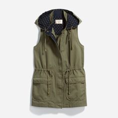 Brand New With Tags. Detachable Hood. Zipper/Button Front With Drawstring At Waist. Sold Out. Navy Outerwear For Spring Layering, Green Cargo Vest, Women Faux Fur Vest, White Faux Fur Vest, Fur Vest Women, Stitch Fix Fall, Cargo Vest, Faux Fur Sweater, Stitch Fix Outfits