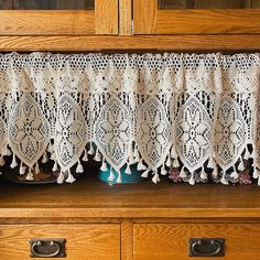 PRICES MAY VARY. Cotton 1 Piece of handmade crochet curtain valance, which is a perfect window treatment for coffee decor, room divider, kitchen window, living room, bedroom, bathroom, kid room, basement and any other space. . The kitchen curtains valance is made of 100% cotton lace fabric. The width of valance should be 1.5- 2 times of window wide. Our country valances for windows can easily slide on standard or decorative curtain rods,and can be installed quickly without tools. It's rod pocket Curtains For Room, Cortinas Boho, Sheer Valances, Retro Crochet, Lace Valances, Half Curtains, Lace Window, Doorway Curtain, Tassel Curtains