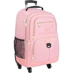 Functional Standard Backpack Travel Bag, Functional Portable Standard Backpack Travel Bag, Functional Portable Travel Backpack, Functional Pink Luggage, Versatile Rectangular School Luggage, Portable Travel Backpack, Portable Standard Backpack For Travel, Functional Back To School Standard Backpack, Multifunctional Large Capacity Luggage For School