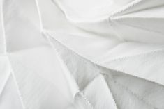 closeup of white fabric textured together