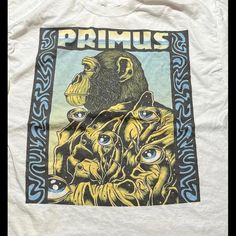 Band: Primus Size: 22" pit to pit & 25" collar to bottom Colors: White Condition: Very good Weight: 8oz Package: 6x1x4 **all of our shirts are PRE-OWNED and may contain normal wear, fading, stains or imperfections, holes, tears, loose or missing threads. We will do our best to point out significant issues. Thank you for looking!! #fashionstyle #vintagestyle #vintagefashion #vintagetees #Primus Primus Shirt, Lake Charles, Band T Shirts, Christmas Deals, Mens T Shirts, Band Tees, Vintage Tees, Favorite Outfit, Im Not Perfect