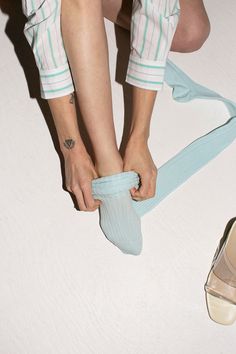 Cotton socks with an over the knee fit and a long vertical rib. Fabric is 80% cotton, 19% poly and 1% lycra. Stretch Ribbed Knee-high Socks, Spring Ribbed Fitted Knee-high Socks, Fitted Knee-high Socks For Spring, Spring Fitted Ribbed Knee-high Socks, Fitted Over-the-knee Socks For Spring, Trendy Blue Knee-high Socks For Winter, Trendy Elastic Knee-high Socks, Trendy Fitted Ribbed Knee-high Socks, Casual Elastic Knee-high Socks For Spring