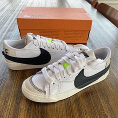 New With Box Nike Blazer Low 77 Jumbo Women's Shoes 100% Authentic Guaranteed, Buy With Confidence! Color: White/Black/Sail Size: 7.5 Sku: Dq1470-101 All Of Our Items Are Kept In Smoke-Free & Pet-Free Facility. Nike Blazer Low 77 Jumbo, Nike Air Jordan 8, Nike Blazer Low 77, Nike Vapor Max, Nike Shoes New, Nike Air Max 200, Air Max 200, Nike Blazer Low, Nike Air Max Excee