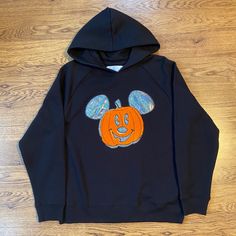 Brand New Disney Halloween Hoodie With Sparkle “Mickey Mouse” Pumpkin. Bundle With Other Disney Halloween Items On My Page! See Last Picture For Ultimate Bundle Ideas! Bundle Items Sold Separately! Limited Sizes And Quantities While Supplies Last. Fall Mickey Mouse Sweatshirt For Streetwear, Disney Sweatshirt For Fall Streetwear, Fall Streetwear Mickey Mouse Tops, Black Mickey Mouse Hooded Hoodie, Black Mickey Mouse Sweatshirt For Streetwear, Black Mickey Mouse Hoodie, Black Disney Sweatshirt For Streetwear, Mickey Mouse Long Sleeve Sweatshirt For Fall, Disney Tops For Streetwear In Fall