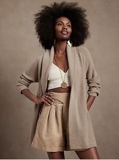 Women's Clothing - Shop New Arrivals | Banana Republic Winter Wear Women, Stylist Outfit, Silk Dresses, Shawl Collar Cardigan, Shawl Cardigan, Cashmere Wrap, Wool Clothing, Collar Cardigan, Women's Sweaters