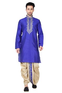 Shop Men's  Kurta Set in Royal Blue