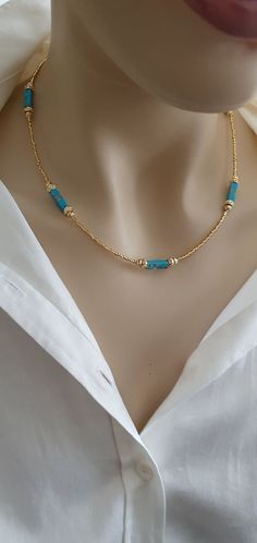 Make Necklaces With Beads, Necklaces With Beads, Make Necklaces, Elegant Choker, Silver Turquoise Earrings, Easy Jewelry, Diy Jewelry Necklace, Beaded Necklace Designs