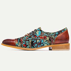 Category:Oxfords; Upper Materials:Leather,Jacquard fabric; Lining Materials:Cowhide; Gender:Men's; Toe Shape:Round Toe; Outsole Materials:Rubber; Closure Type:Lace-up; Function:Comfortable,Slip Resistant; Pattern:Floral; Listing Date:02/20/2024; 2024 Trends:Embroidery,Dress Shoes; Foot Length:null; Foot Width:null Multicolor Wingtip Oxfords With Brogue Detailing, Multicolor Wingtip Oxfords For Formal Occasions, Gentleman Office, British Gentleman, Shoes Formal, 2024 Trends, Floral Jacquard, Leather Accents, Mens Oxfords