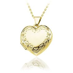 Heart Shaped Locket, Heart Locket, Locket, Heart Shapes, Gold Necklace, Yellow Gold, Chain, Pendant, Gold