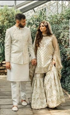 Nikkah Dress Ideas, Simple Nikkah Dress, Nikah Dress Pakistani, Simple Nikkah, Nikkah Outfit, Bride Groom Photoshoot, Groom Dress Men