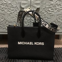 Brand New, Never Used. Michael Kors Bag Black, Michael Kors Crossbody Bag, Michael Kors Crossbody, Satchel Purse, Studded Leather, Purses Michael Kors, Michael Kors Black, Handbags Michael Kors, Michael Kors Bag