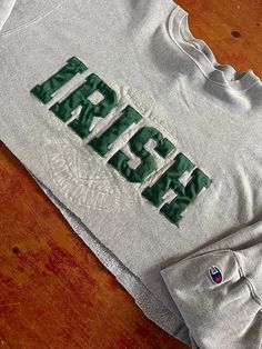 Vintage IRISH Champion Brand Cropped Croptop Crewneck Sweatshirt  Size XL Extra Large.  See pics for measurements  Cut a little uneven as seen in pics - gives it that vintage character.  You can webb it up if desired  Quality Embroidered Logo Letters  Quality Made in USA  Fine condition  Quick shipping.   We ship same or next day with USPS mail  We are a small family business and we appreciate your purchase, Godspeed ! Logo Letters, Champion Brand, Vintage Character, Small Family, Family Business, Letter Logo, Crewneck Sweatshirt, Sweat Shirt, Extra Large