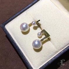 This is a stylish pearl earring. These beautiful and classic white Akoya pearl earring is a staple of exquisite pearl earring and is sure to be a favorite of yours for years to come. Product information Origin Japan Material Akoya Pearls and 18k Gold Dimensions Height Approx. 2.3cm Pearl Shaped: Round Size: 4-4.5mm and 8-8.5mm Quality: AAA Nacre: Very Thick Color: White Luster: Very High Accessories Metal: 18k Gold Other: None Timeless Akoya Pearl Earrings In Yellow Gold, Timeless Akoya Pearl White Pearl Earrings, White Akoya Pearl Earrings, Timeless Yellow Gold Akoya Pearl Earrings, Formal White Akoya Pearl Earrings, Classic Akoya Pearl Earrings With Pearl Pendant, Elegant Akoya Pearl Earrings In Yellow Gold, Luxury Akoya Pearl Drop Earrings, Timeless Akoya Pearl Earrings As Gift